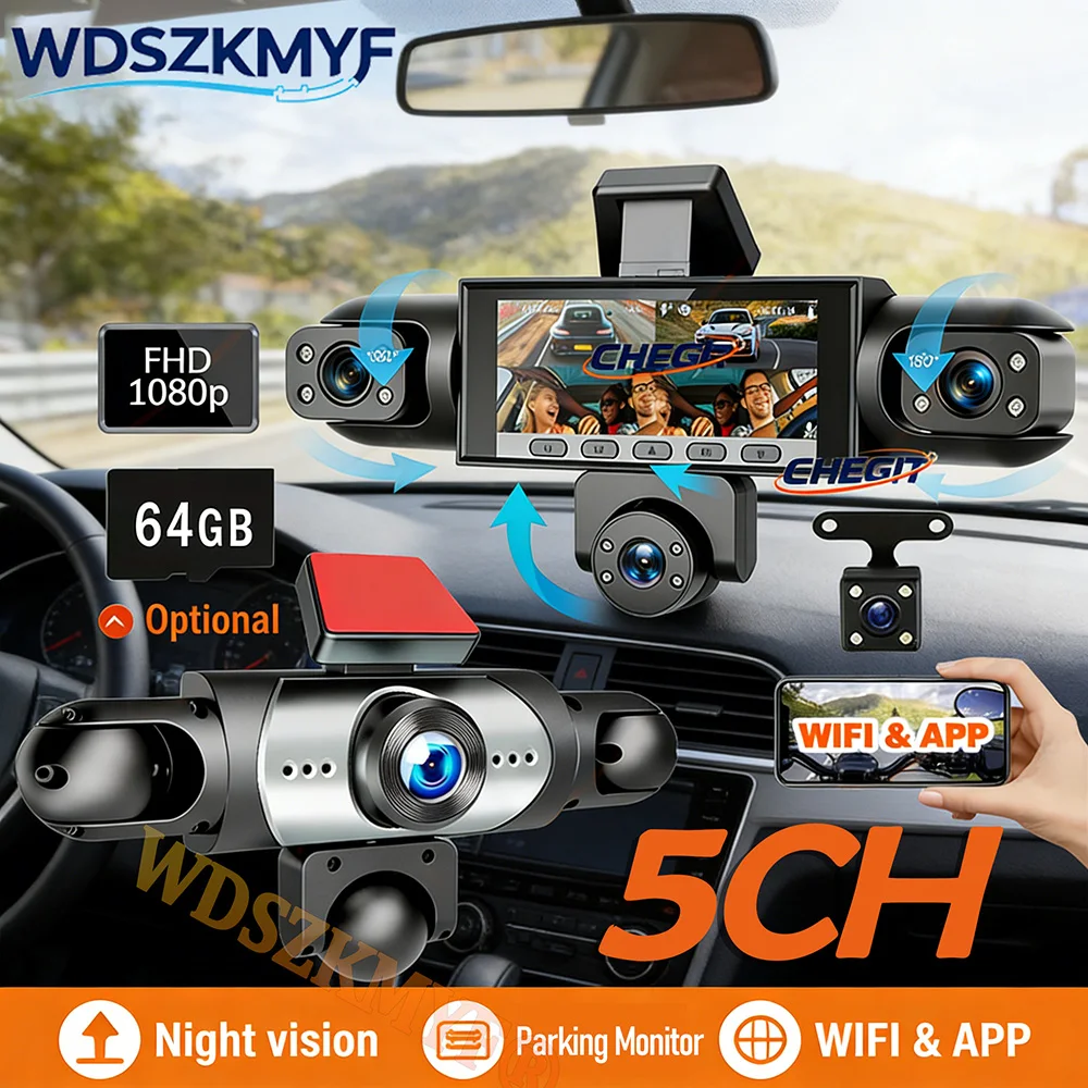 Panoramic Dash Cam 360 - Новая 5-камерная видеокамера для автомобиля 360°