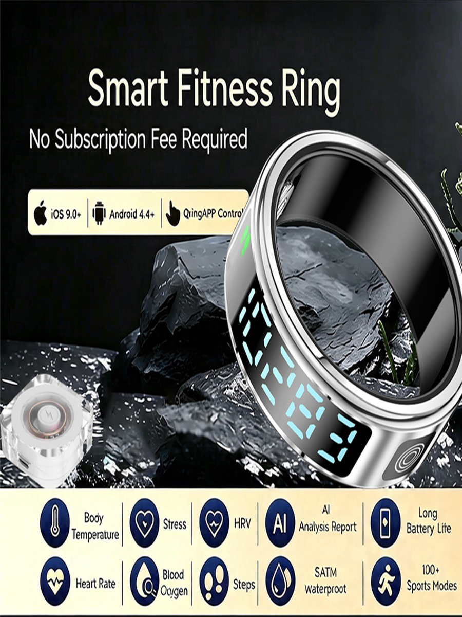 Smart Ring Health - Умное кольцо 2026 с зарядным отсеком,