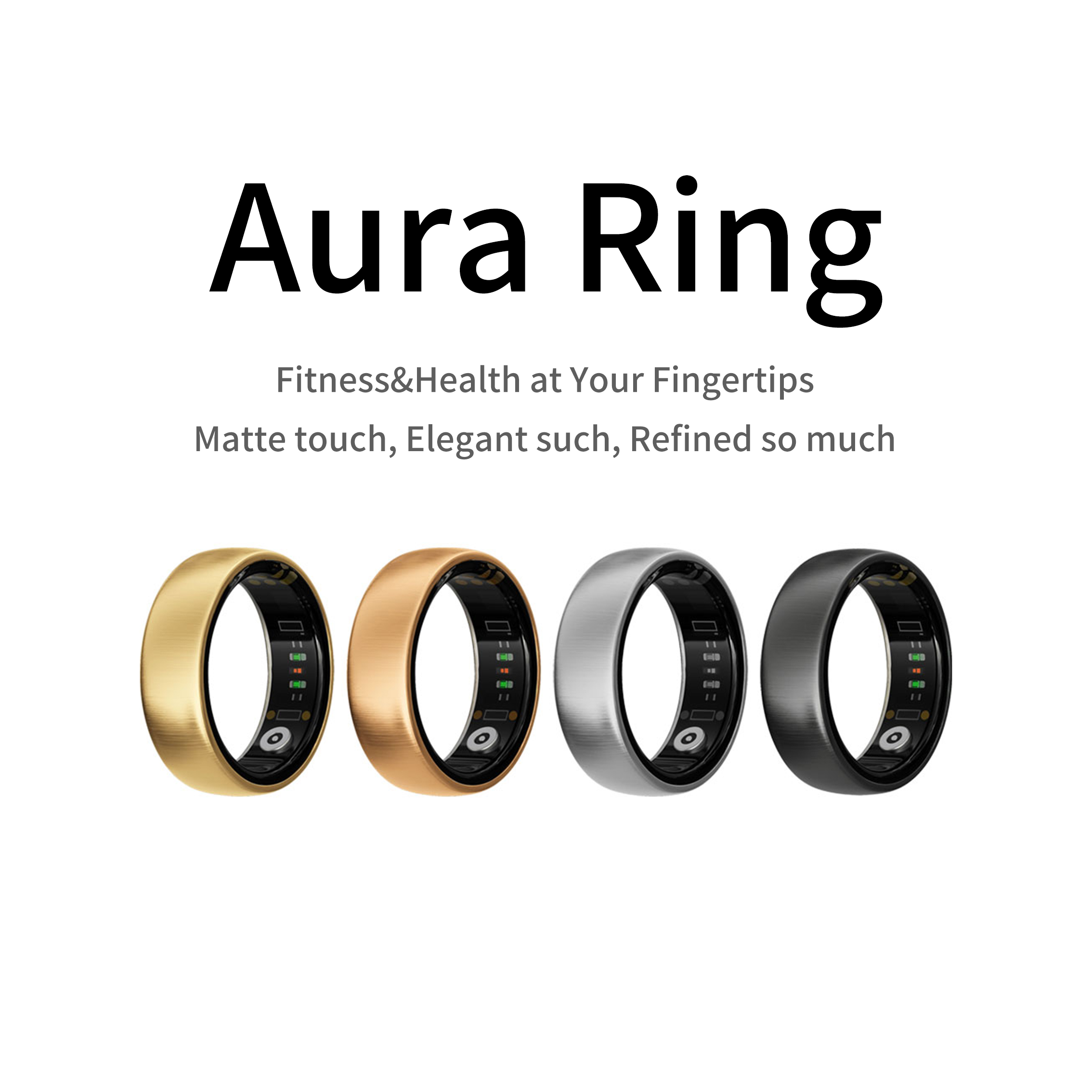 Smart Ring Health - Умное кольцо AURA Matt Smart Ring