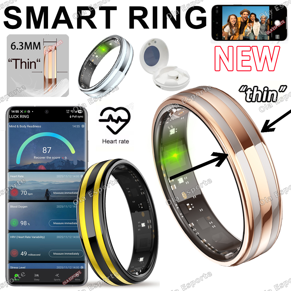 Smart Ring Health - Новое умное кольцо 6,3 мм, тонкое,