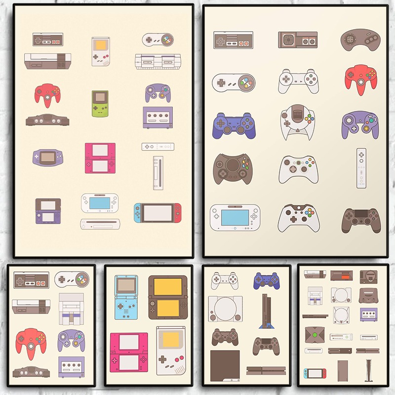 Handheld Game Console - Постер «Эволюция портативных игровых приставок и