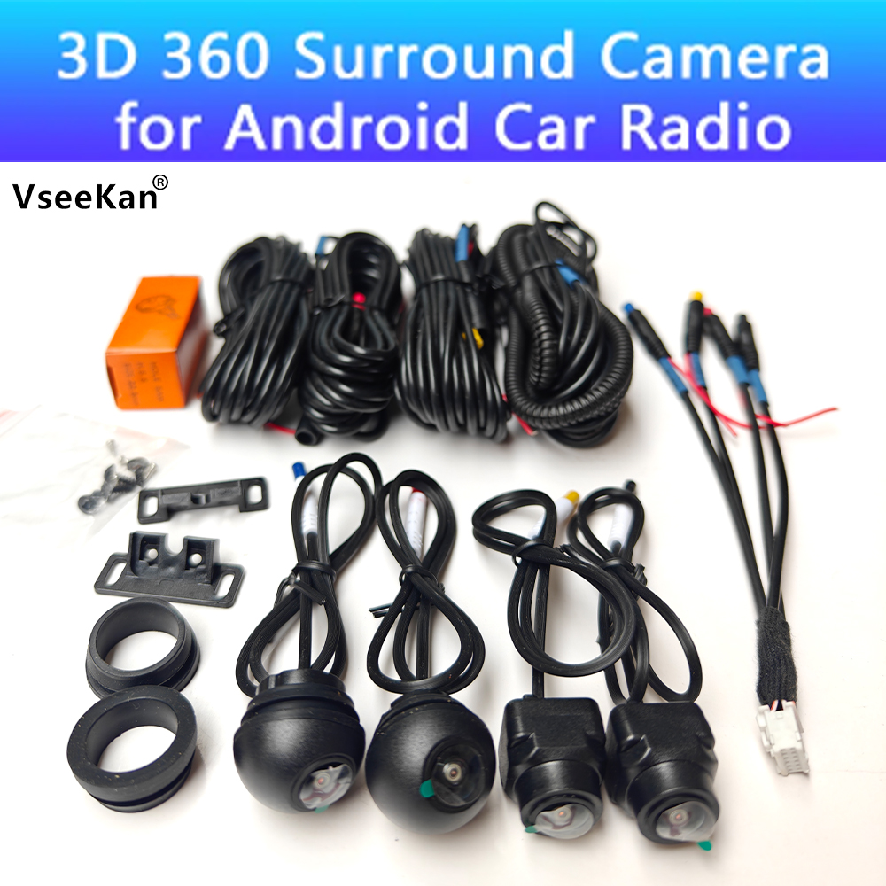 Panoramic Dash Cam 360 - 1080P 3D 360 градусов камера парковочная