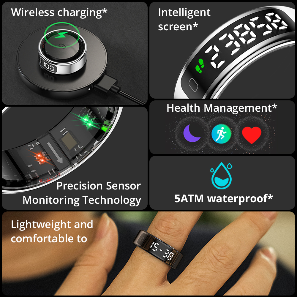 Смарт-кольцо COLMI R12 с экран – обзор и цена Smart Ring Health