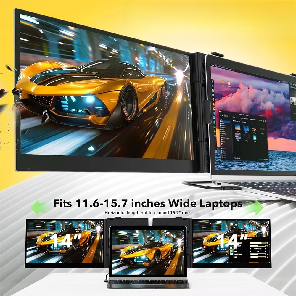 Двойной 14-дюймовый LCD-монито – обзор и цена Electronics And Gadgets C