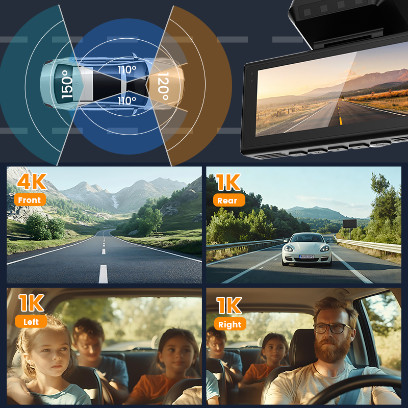 Видеорегистратор 2026 WiFi GPS – обзор и цена Panoramic Dash Cam 360