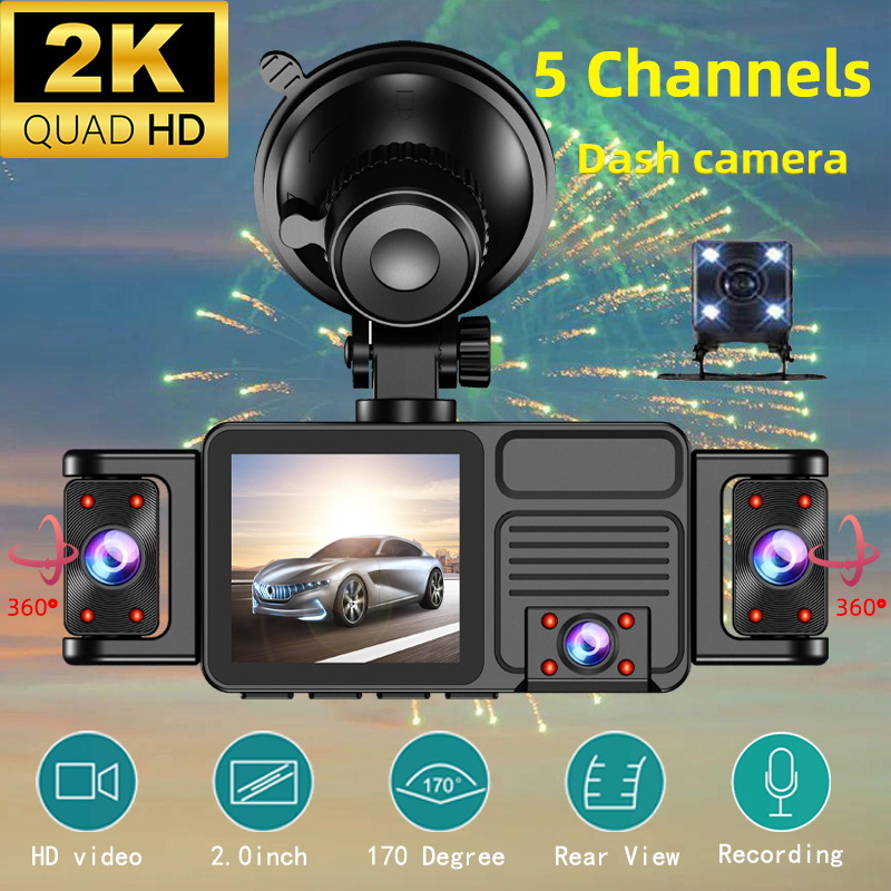 5-канальный 360-градусный °    – обзор и цена Panoramic Dash Cam 360