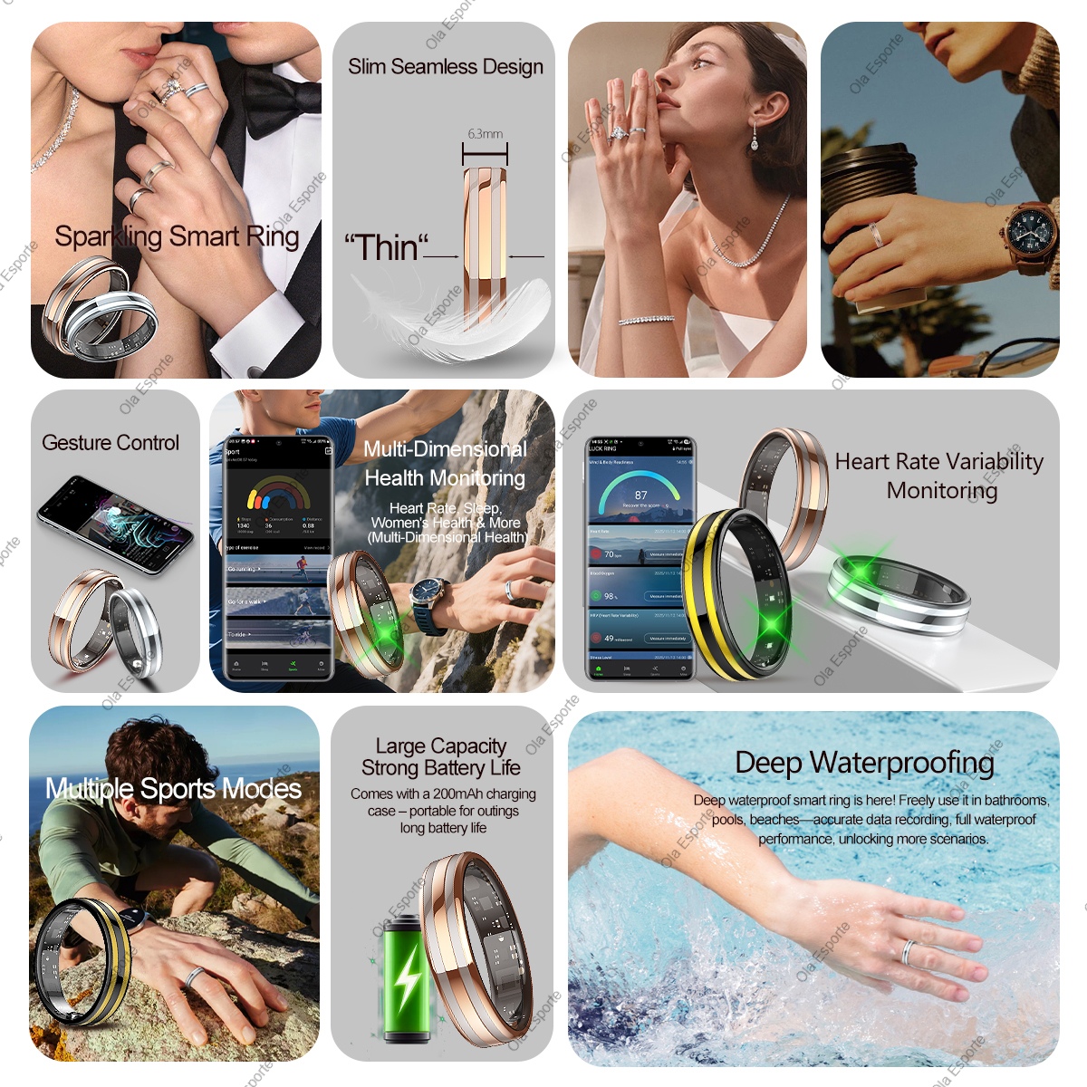 Новое умное кольцо для женщин, – обзор и цена Smart Ring Health
