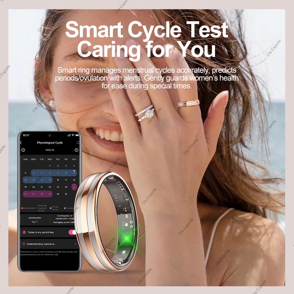 Новое умное кольцо для женщин, – обзор и цена Smart Ring Health