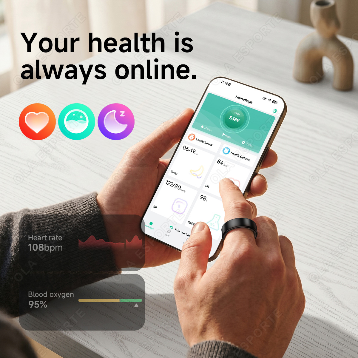 Умное кольцо R10 с зарядным че – обзор и цена Smart Ring Health