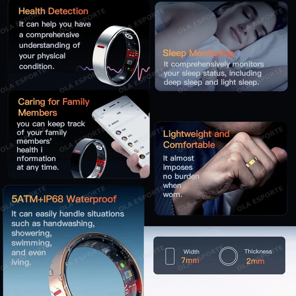 Умное кольцо для активного отд – обзор и цена Smart Ring Health